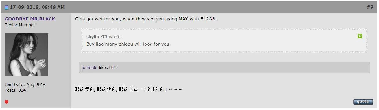 Goodbye Mr Black Hardwarezone Forums