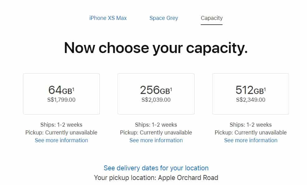 iPhone XS MAX价格能力