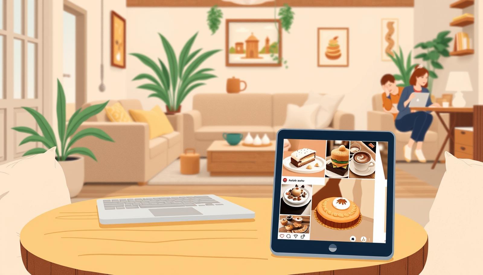 The Role of Social Media in Promoting Home-Based Cafes